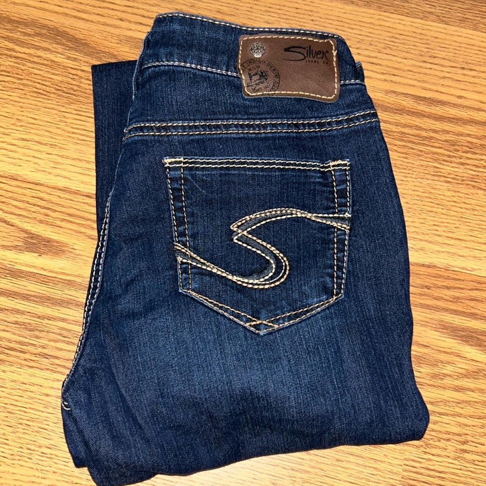 New silver jeans
